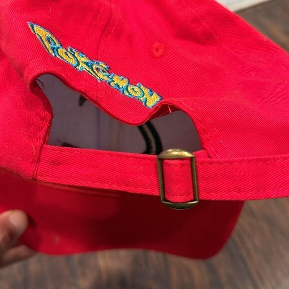 VTG Pokémon Ash Ketchum Cap Hat Unisex Adults Red White Embroidered Logo - Picture 6 of 6